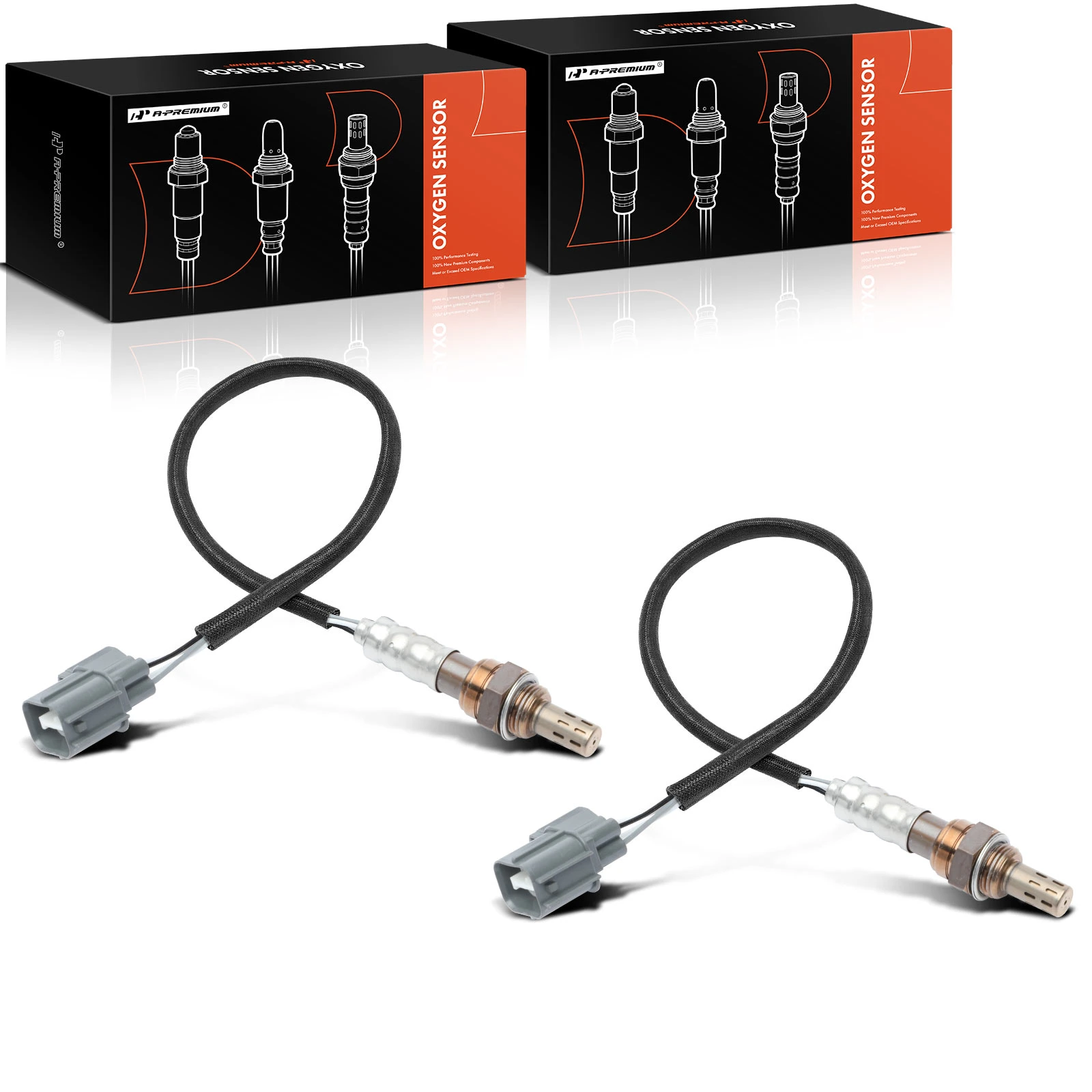 2004 Honda Pilot 2pc Oxygen Sensor Upstream & Downstream 4-Pin A-Premium APOS0385